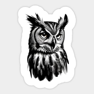 Great Horned Owl Sticker